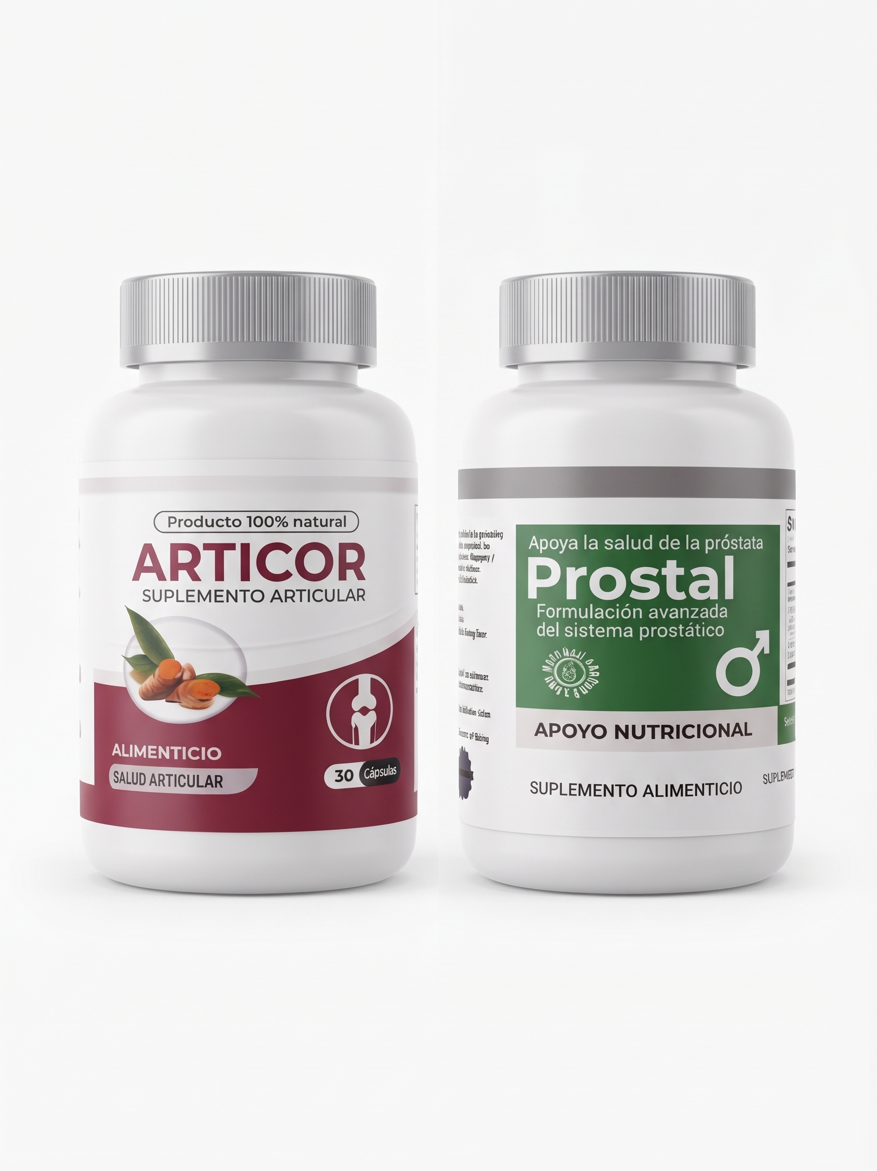 Frascos de Articor y Prostal